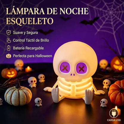Lámpara Esqueleto Apretable — Edición Halloween 💀🎃