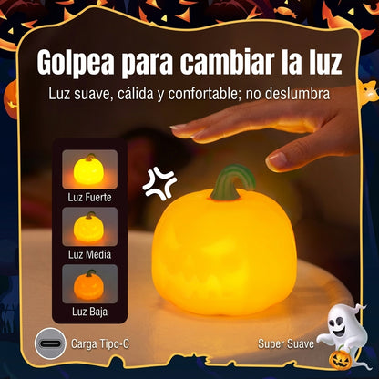 Lámpara Calabaza Apretable — Edición Halloween 🎃