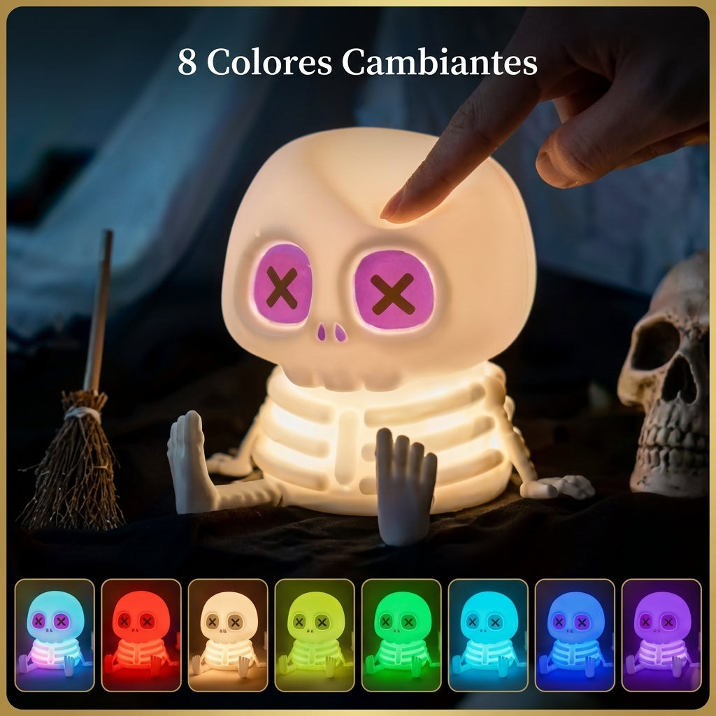 Lámpara Esqueleto Apretable — Edición Halloween 💀🎃