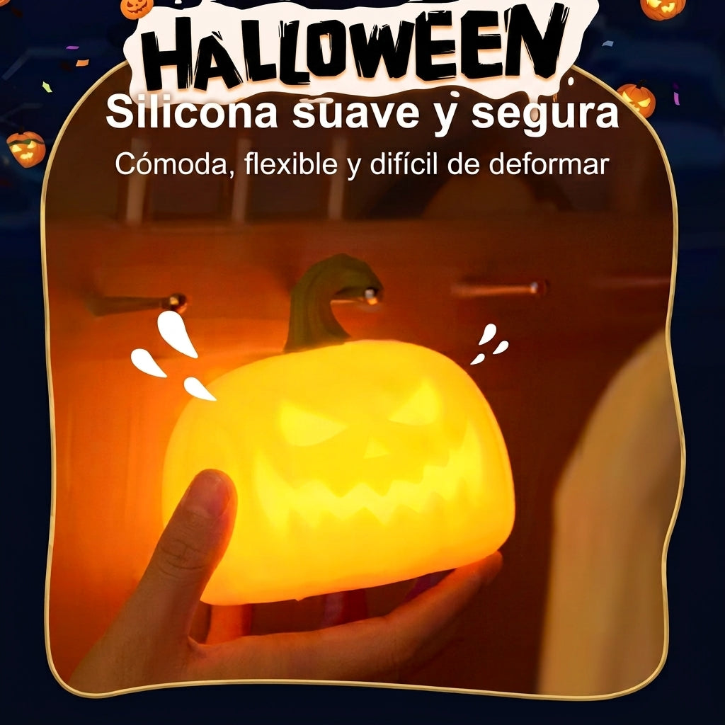 Lámpara Calabaza Apretable — Edición Halloween 🎃