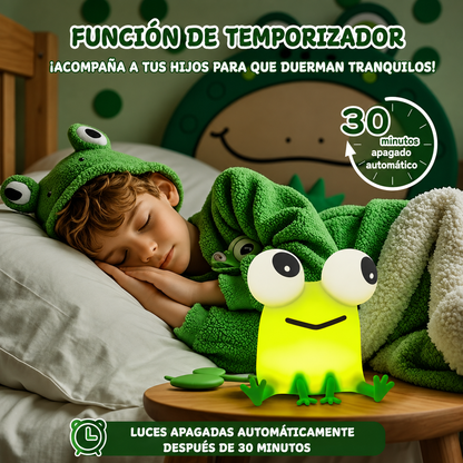 Lámpara Ranita Apretable — Luz Nocturna Kawaii